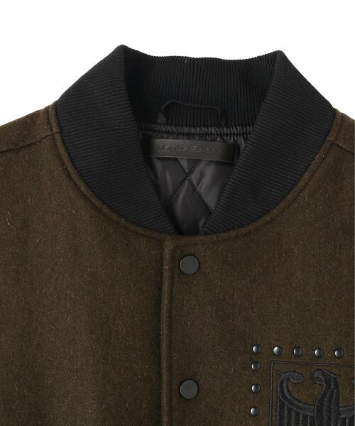 DANKE SCHON(ダンケシェーン)の「DankeSchon/ダンケシェーン/STADIUM JACKET STUDS EAGLE(スタジャン・メンズ・ブラック/カーキ・M/L)」の15枚目の写真