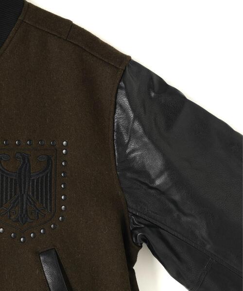 DANKE SCHON(ダンケシェーン)の「DankeSchon/ダンケシェーン/STADIUM JACKET STUDS EAGLE(スタジャン・メンズ・ブラック/カーキ・M/L)」の16枚目の写真