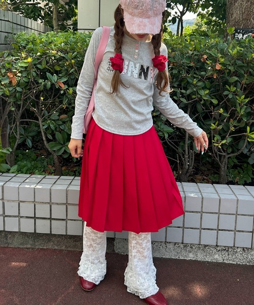 WC(ダブル シー)の「《大人気で長袖Ver.登場☆》アソートボタンパッチワークロゴロンT(Tシャツ/カットソー・レディース・サックスブルー/ホワイト/グレー・FREE)」の14枚目の写真