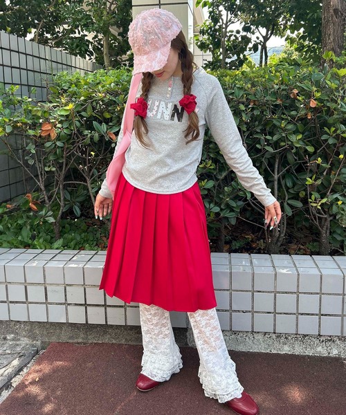 WC(ダブル シー)の「《大人気で長袖Ver.登場☆》アソートボタンパッチワークロゴロンT(Tシャツ/カットソー・レディース・サックスブルー/ホワイト/グレー・FREE)」の15枚目の写真