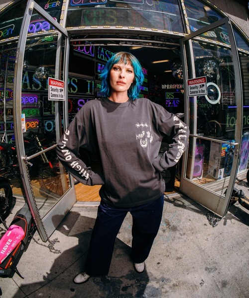 RVCA(ルーカ)の「RVCA メンズ HIGH ON LIFE LS ロンT 【2026年秋冬モデル】/ルーカ長袖袖プリントロンT(Tシャツ/カットソー・メンズ・ブラック系その他・X-LARGE/LARGE/MEDIUM/SMALL)」の1枚目の写真