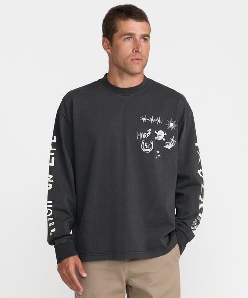 RVCA(ルーカ)の「RVCA メンズ HIGH ON LIFE LS ロンT 【2026年秋冬モデル】/ルーカ長袖袖プリントロンT(Tシャツ/カットソー・メンズ・ブラック系その他・X-LARGE/LARGE/MEDIUM/SMALL)」の13枚目の写真
