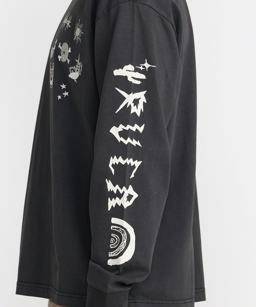 RVCA(ルーカ)の「RVCA メンズ HIGH ON LIFE LS ロンT 【2026年秋冬モデル】/ルーカ長袖袖プリントロンT(Tシャツ/カットソー・メンズ・ブラック系その他・X-LARGE/LARGE/MEDIUM/SMALL)」の6枚目の写真