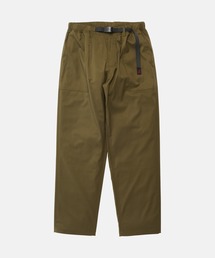 GABARDINE LOOSE TAPERED RIDGE PANT