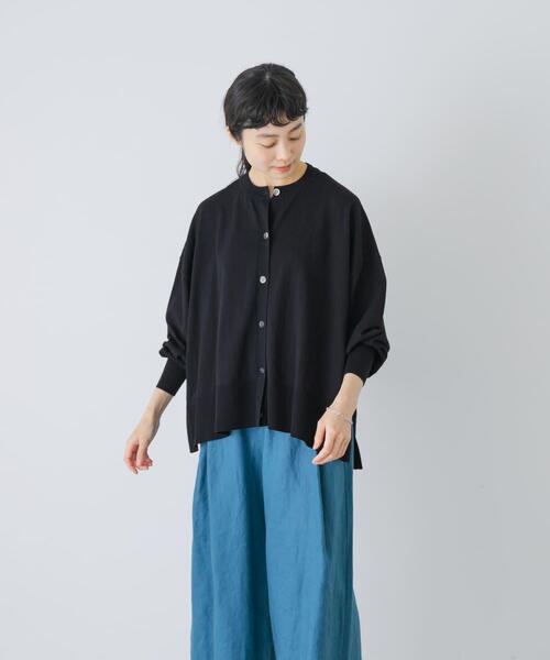 かぐれ(カグレ)の「ハイツイストコットンワイドカーディガン(カーディガン/ボレロ・レディース・ブラック/ネイビー/グレー・FREE)」の6枚目の写真