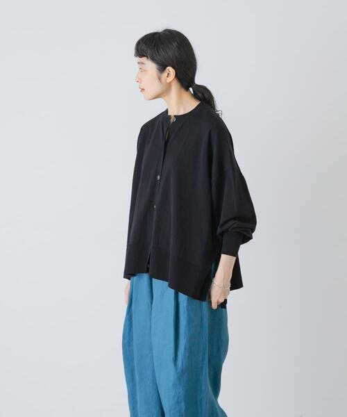 かぐれ(カグレ)の「ハイツイストコットンワイドカーディガン(カーディガン/ボレロ・レディース・ブラック/ネイビー/グレー・FREE)」の8枚目の写真