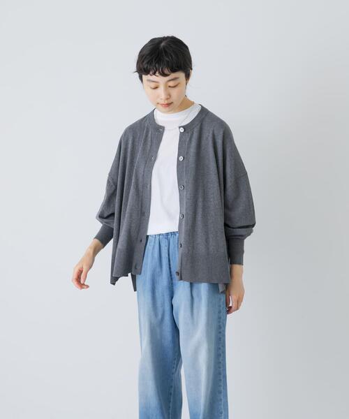 かぐれ(カグレ)の「ハイツイストコットンワイドカーディガン(カーディガン/ボレロ・レディース・ブラック/ネイビー/グレー・FREE)」の22枚目の写真