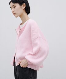 【WEB限定】軽量・伸縮性◎/スポンディッシュダブルジップニットカーディガン