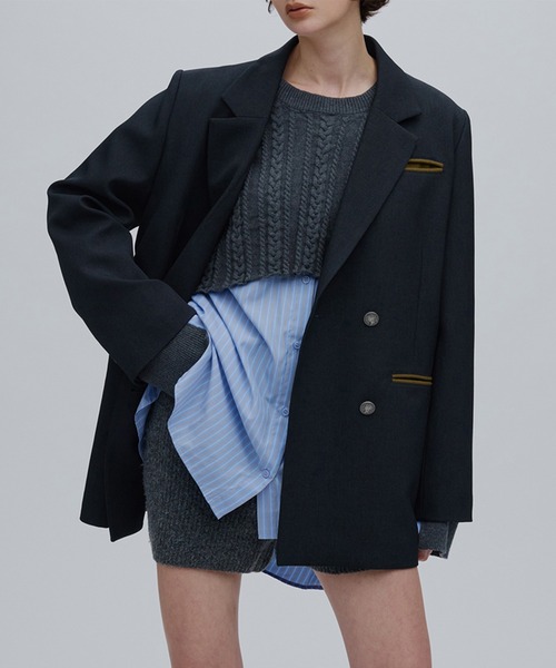 Ameri(�A����)��AGED COIN TWILL JACKET(�e�[���[�h�W���P�b�g)