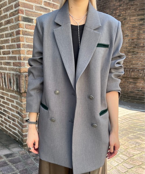 Ameri(�A����)��AGED COIN TWILL JACKET(�e�[���[�h�W���P�b�g)