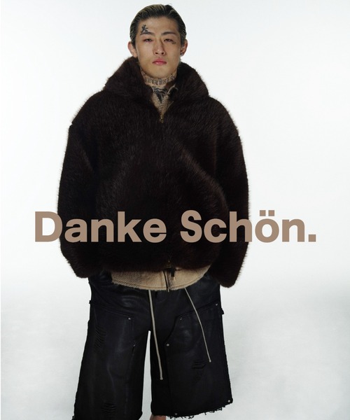 DANKE SCHON（ダンケシェーン）の「DankeSchon/ダンケシェーン/ECO FUR HOOD BLOUSON（ブルゾン・メンズ・ブラウン・M/L）」の2枚目の写真