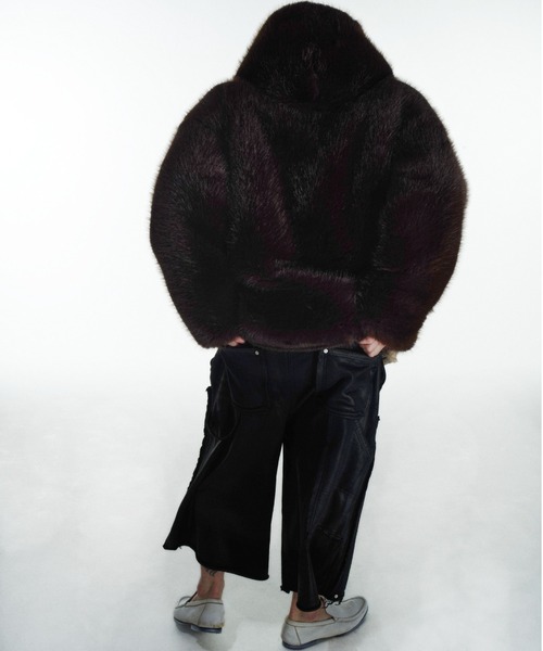 DANKE SCHON（ダンケシェーン）の「DankeSchon/ダンケシェーン/ECO FUR HOOD BLOUSON（ブルゾン・メンズ・ブラウン・M/L）」の3枚目の写真