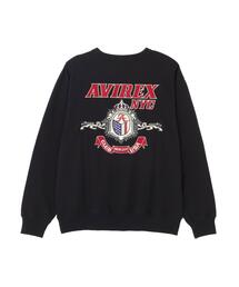 《WEB&DEPOT限定》CREW SWEAT "CROWN LOGO" / クルースウェット ”クラウン ロゴ” / AVIREX /アヴィレックス