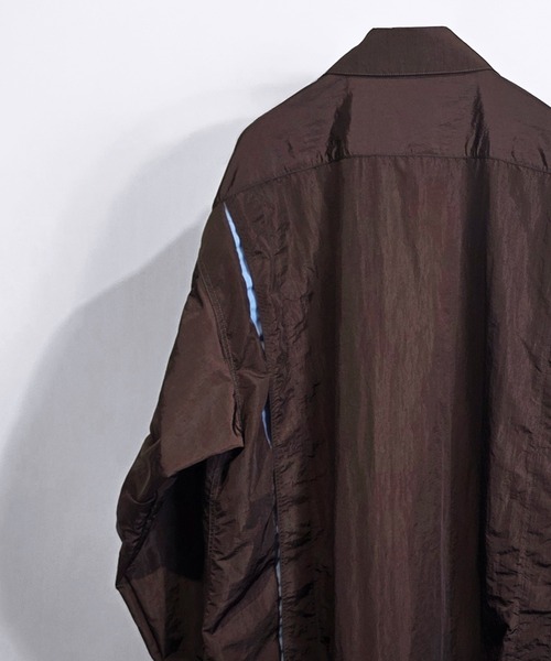 SeeSew(シーソー)の「【UNISEX】LAYERED ZIP SHIRT JACKET/レイヤードジップシャツジャケット(シャツ/ブラウス・メンズ・ブラウン/グレー・M/L)」の17枚目の写真