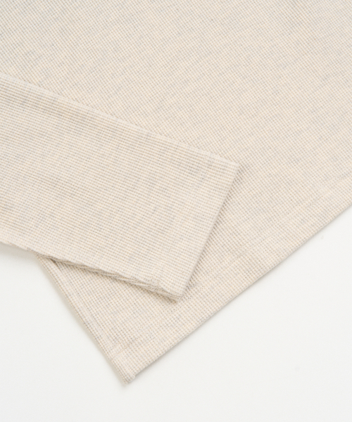 TOFFEE(トフィー)の「ワッフルハイヒールフードロングスリーブ (OATMEAL)(パーカー・メンズ・その他・SMALL/MEDIUM/LARGE/X-LARGE)」の2枚目の写真