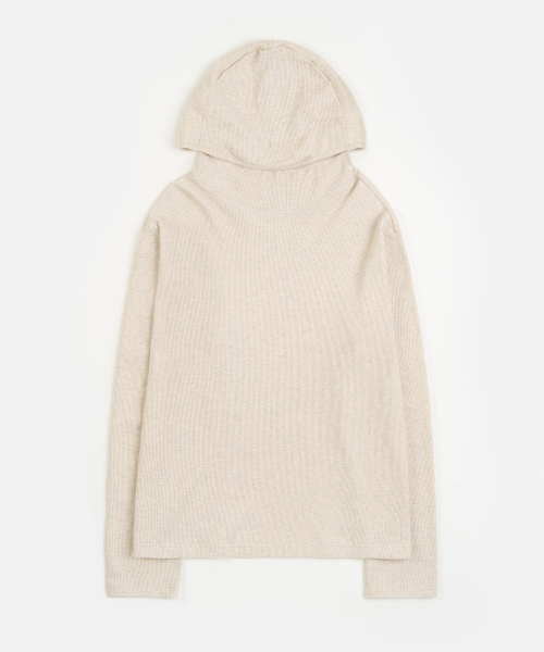 TOFFEE(トフィー)の「ワッフルハイヒールフードロングスリーブ (OATMEAL)(パーカー・メンズ・その他・SMALL/MEDIUM/LARGE/X-LARGE)」の4枚目の写真