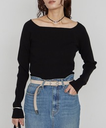 《洗える》オフショルニット 秋服