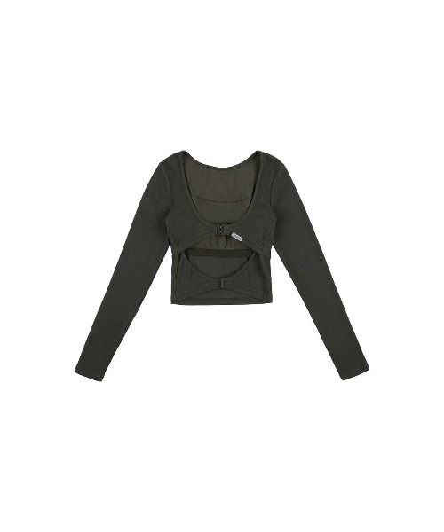 ALEXIA STAM(アリシアスタン)の「Back Adjuster Long Sleeve Top /パッドinバックジャスタートップス(Tシャツ/カットソー・レディース・ホワイト/チャコールグレー/グレー・S/M/L)」の22枚目の写真