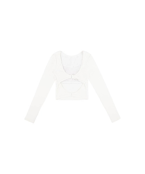 ALEXIA STAM(アリシアスタン)の「Back Adjuster Long Sleeve Top /パッドinバックジャスタートップス(Tシャツ/カットソー・レディース・ホワイト/チャコールグレー/グレー・S/M/L)」の18枚目の写真