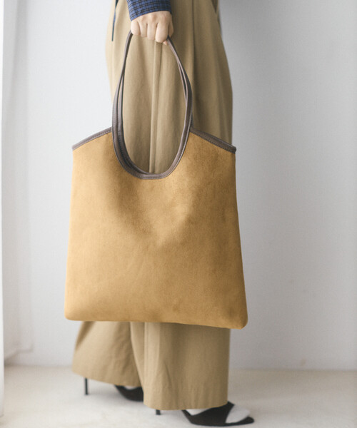 Firsthand（ファーストハンド）の「Firsthand/ファーストハンド チェックパターン パイピングトートバッグ【限定展開】（ハンドバッグ・レディース・キャメル/グリーン/ブルー・ONE SIZE）」の3枚目の写真