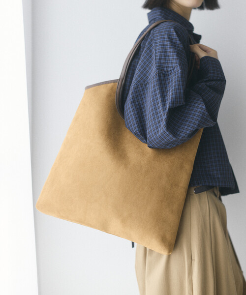 Firsthand（ファーストハンド）の「Firsthand/ファーストハンド チェックパターン パイピングトートバッグ【限定展開】（ハンドバッグ・レディース・キャメル/グリーン/ブルー・ONE SIZE）」の15枚目の写真