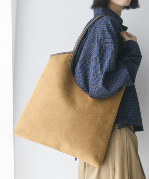 Firsthand（ファーストハンド）の「Firsthand/ファーストハンド チェックパターン パイピングトートバッグ【限定展開】（ハンドバッグ・レディース・キャメル/グリーン/ブルー・ONE SIZE）」の16枚目の写真