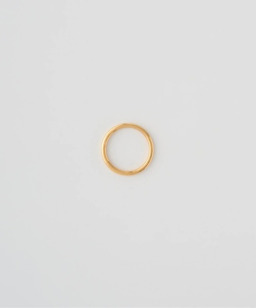 SHRINE（シュライン）の「【SHRINE】BASIC RING W/ STONE GLD/CLR（リング・メンズ・ゴールド・16/13）」の2枚目の写真