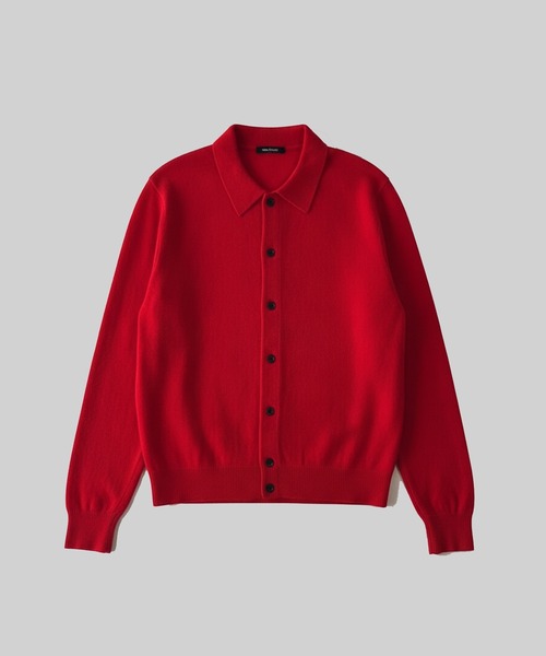 ROTOL(ロトル)の「【ROTOL】Wool Cashmere Blend Knit Shirt(ニット/セーター・メンズ・ブラック/レッド・2)」の1枚目の写真