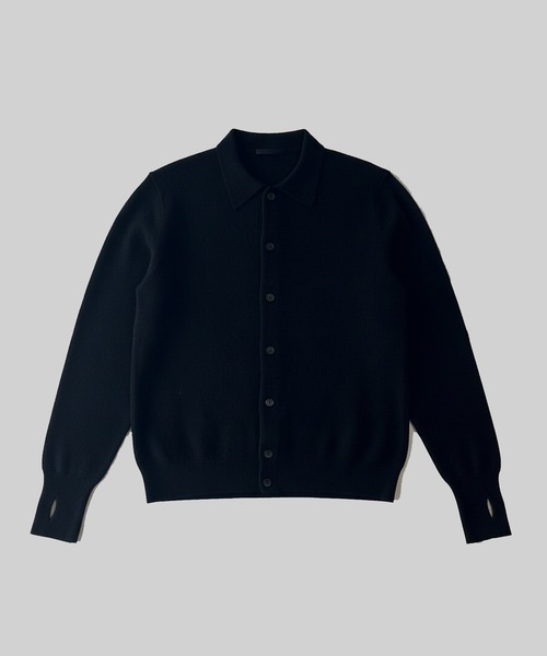 ROTOL(ロトル)の「【ROTOL】Wool Cashmere Blend Knit Shirt(ニット/セーター・メンズ・ブラック/レッド・2)」の2枚目の写真