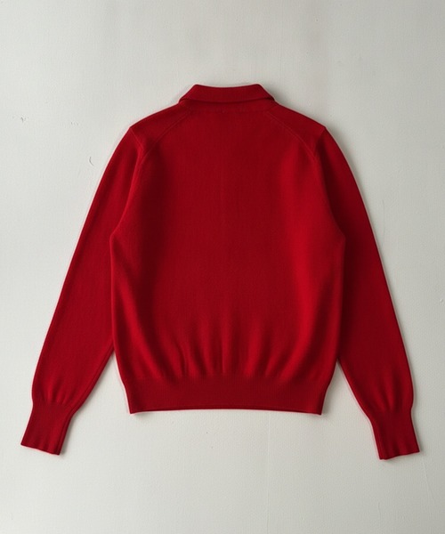 ROTOL(ロトル)の「【ROTOL】Wool Cashmere Blend Knit Shirt(ニット/セーター・メンズ・ブラック/レッド・2)」の4枚目の写真