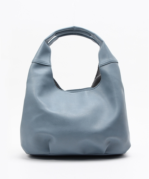 LBC（エルビーシー）の「中仕切りバルーントートバッグ    （トートバッグ・レディース・オフホワイト/ブラック/ライトブルー・ONE SIZE）」の3枚目の写真