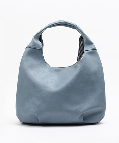 LBC（エルビーシー）の「中仕切りバルーントートバッグ    （トートバッグ・レディース・オフホワイト/ブラック/ライトブルー・ONE SIZE）」の5枚目の写真