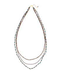 チャイハネ | 【チャイハネ】ビーズ3連ロングネックレス(ネックレス)
