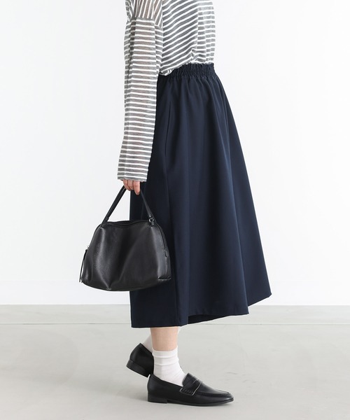 n'OrLABEL（ノアールレーベル）の「『大人めガウチョパンツ』（その他パンツ・レディース・ネイビー/カーキ/ブラック/キャメル/チャコールグレー・FREE）」の15枚目の写真