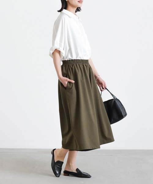 n'OrLABEL（ノアールレーベル）の「『大人めガウチョパンツ』（その他パンツ・レディース・ネイビー/カーキ/ブラック/キャメル/チャコールグレー・FREE）」の13枚目の写真