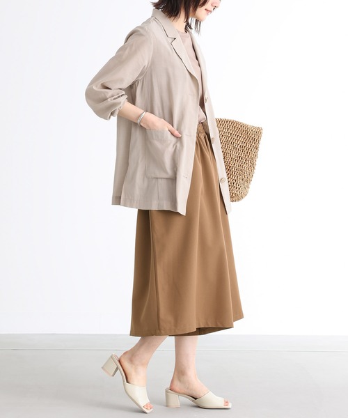 n'OrLABEL（ノアールレーベル）の「『大人めガウチョパンツ』（その他パンツ・レディース・ネイビー/カーキ/ブラック/キャメル/チャコールグレー・FREE）」の11枚目の写真