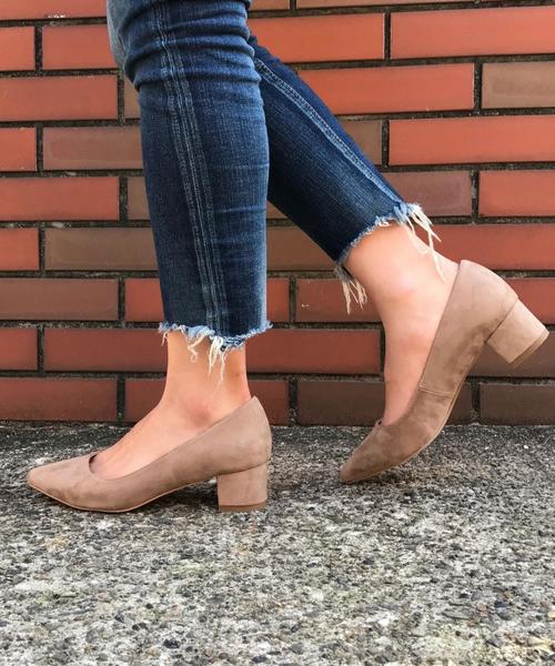 Boisson Chocolat（ボワソンショコラ）の「〈B〉ﾎﾟｲﾝﾃｯﾄﾞﾁｬﾝｷｰPS 40（パンプス・レディース・ネイビー/グレー/ブラック/ピンク/ベージュ/ライトグレー/オレンジ/マスタード/その他1/ブラウン/ワインレッド/オリーブ・24cm/24.5cm/23.5cm/22.5cm/22cm/23cm/25cm）」の5枚目の写真