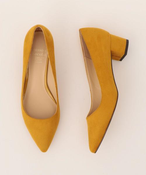 Boisson Chocolat（ボワソンショコラ）の「〈B〉ﾎﾟｲﾝﾃｯﾄﾞﾁｬﾝｷｰPS 40（パンプス・レディース・ネイビー/グレー/ブラック/ピンク/ベージュ/ライトグレー/オレンジ/マスタード/その他1/ブラウン/ワインレッド/オリーブ・24cm/24.5cm/23.5cm/22.5cm/22cm/23cm/25cm）」の8枚目の写真