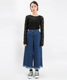 PUNYUS | フリンジフレアデニムパンツ(デニムパンツ)