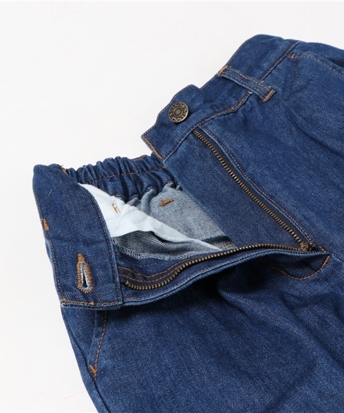 PUNYUS(プニュズ)の「フリンジフレアデニムパンツ(デニムパンツ・レディース・ライトインディゴブルー/インディゴブルー/ホワイト・4/2/3/1)」の11枚目の写真