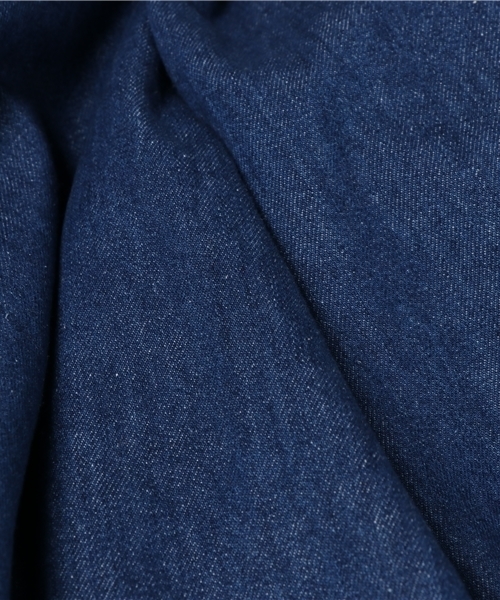 PUNYUS(プニュズ)の「フリンジフレアデニムパンツ(デニムパンツ・レディース・ライトインディゴブルー/インディゴブルー/ホワイト・4/2/3/1)」の13枚目の写真