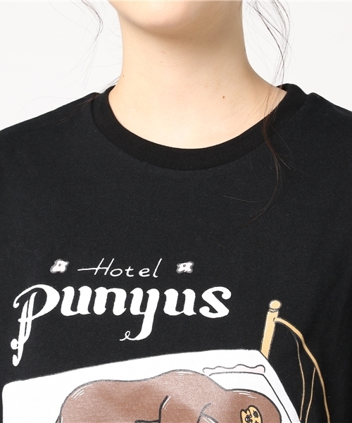 PUNYUS（プニュズ）の「ホテルプニュズBIG Tシャツ（Tシャツ/カットソー・レディース・サックスブルー/ライトピンク/ブラック/杢グレー・FREE）」の8枚目の写真