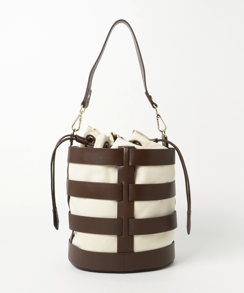 Gem.（ジェム）の「【Gem.】インターセクトバゲットバッグ / Intersect　Bucket Bag（ハンドバッグ・レディース・オフホワイト/ブラウン/ブラック・FREE）」の11枚目の写真