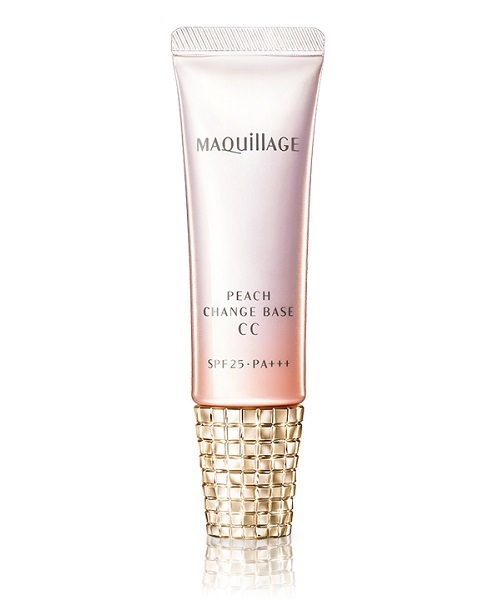 MAQuillAGE(マキアージュ)の「マキアージュ ピーチチェンジベース CC(メイクアップ)」|ピンク