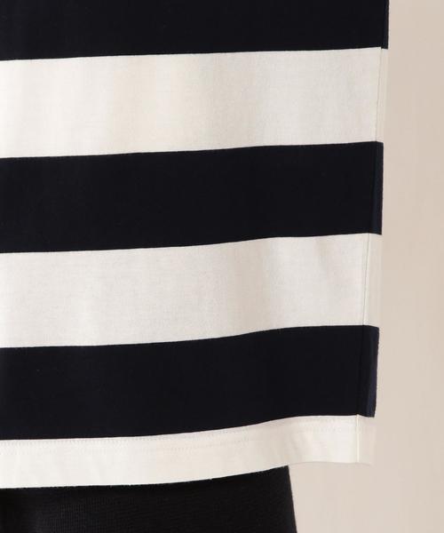 coen（コーエン）の「【大人気・復刻・新色追加】ワイドボーダーボートネックTシャツ（Tシャツ/カットソー・レディース・ネイビー/ブラウン・LARGE/MEDIUM）」の9枚目の写真