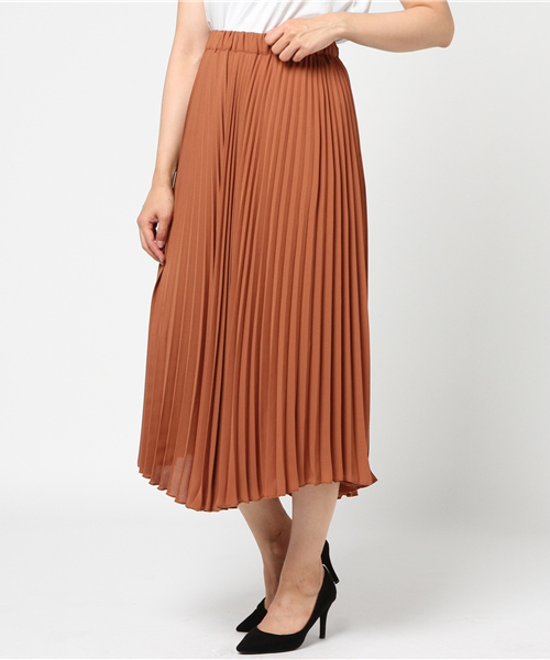 Heather（ヘザー）の「プリーツマキシスカート 763153（スカート・レディース・テラコッタ/ブラック/グレー系その他・FREE）」の14枚目の写真