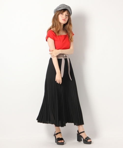 Heather（ヘザー）の「プリーツマキシスカート 763153（スカート・レディース・テラコッタ/ブラック/グレー系その他・FREE）」の11枚目の写真