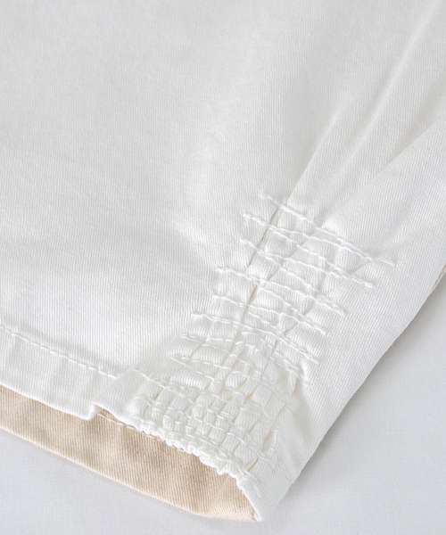 Ne-net（ネネット）の「チノコンビ（チノパンツ・レディース・オフホワイト/ネイビー/カーキ・02/01/03）」の6枚目の写真