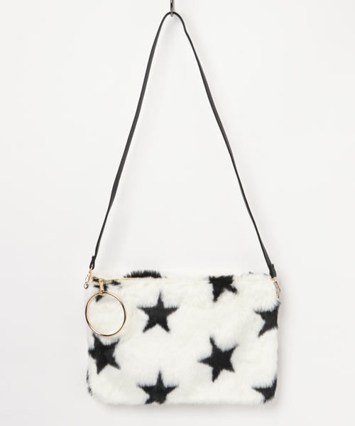 LIPSTAR（リップスター）の「STARファークラッチバッグ（クラッチバッグ・レディース・ホワイト系その他/ブラック系その他・M(2)）」の2枚目の写真