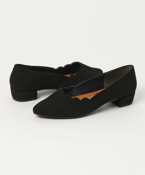 salle de bal（サルデバル）の「スカラップチャンキーヒール（パンプス・レディース・ブラック/レッド/ブラウン・S/M/L）」の8枚目の写真